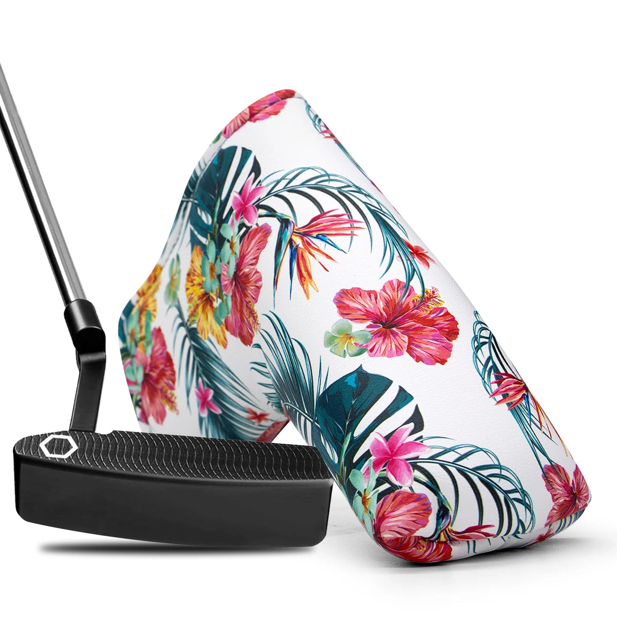 White Embroidered Floral Golf Headcovers - Blended Fairways