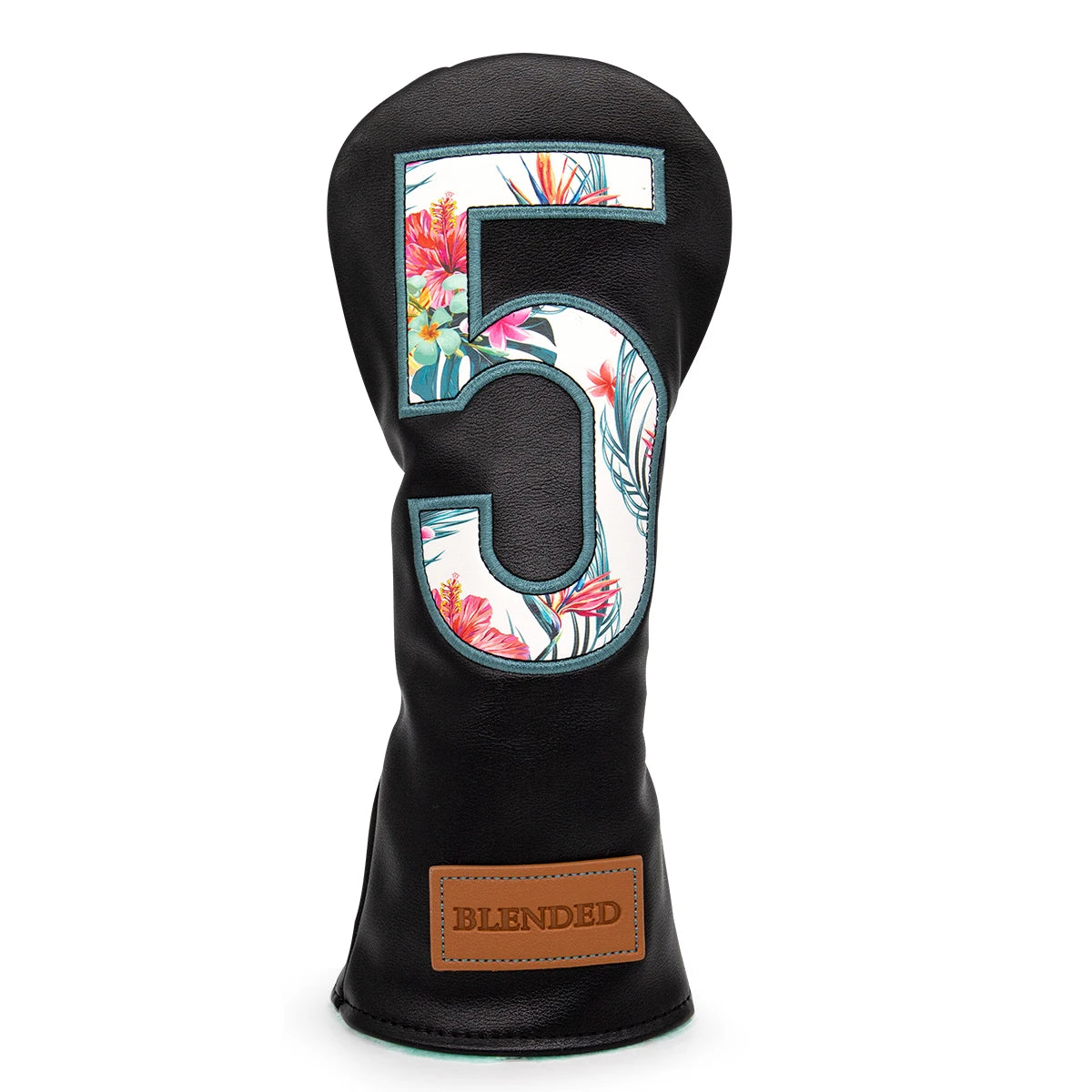 Black Embroidered Floral Golf Headcovers - Blended Fairways