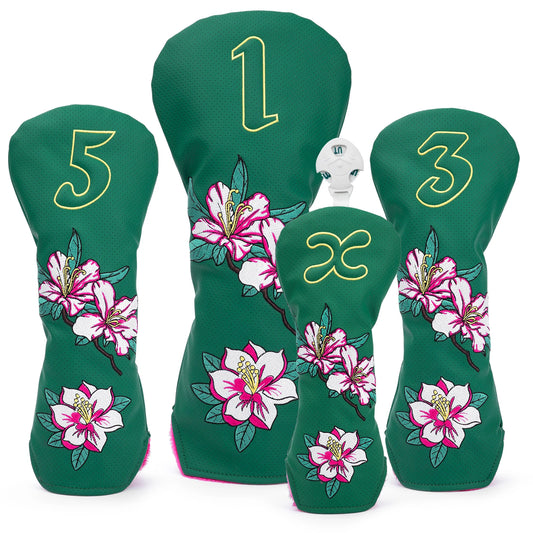 Green Embroidered Floral Golf Headcovers - Blended Fairways