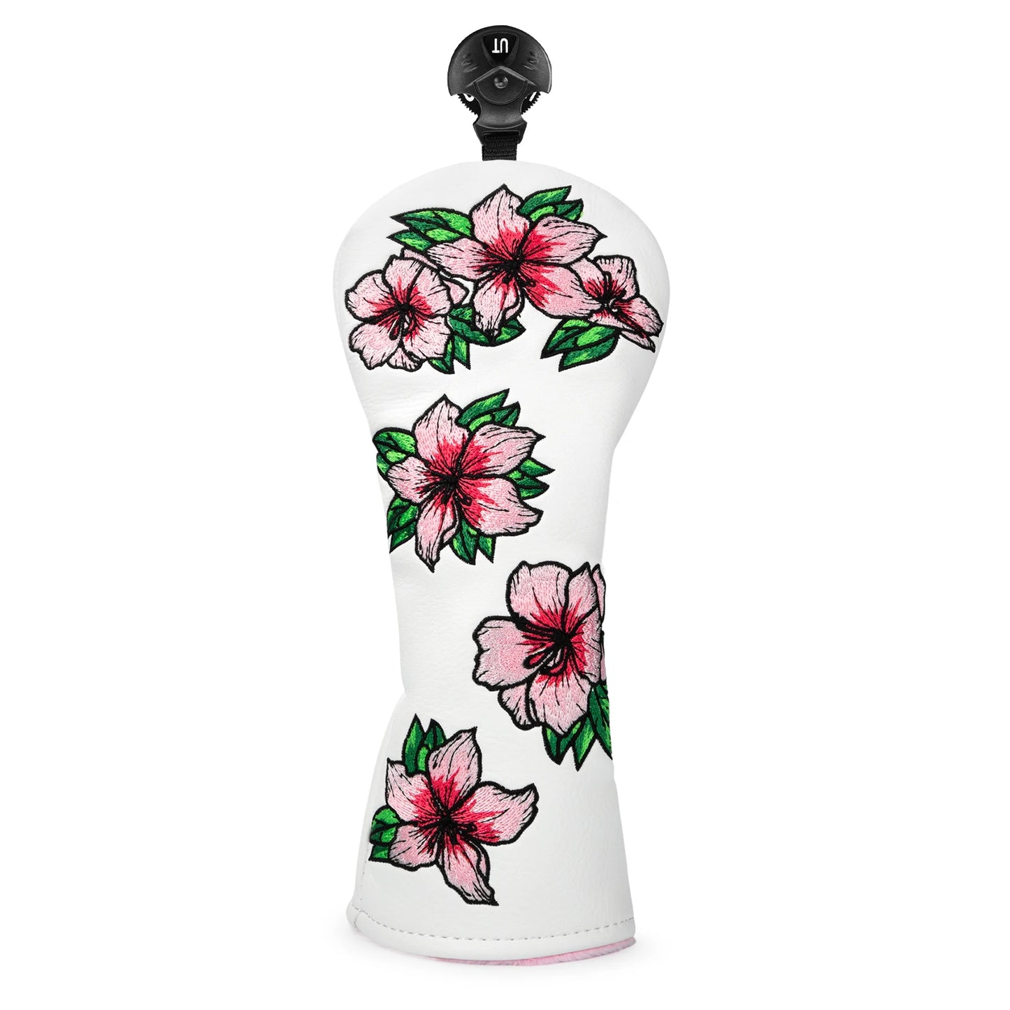 Pink Embroidered Floral Golf Headcovers - Blended Fairways