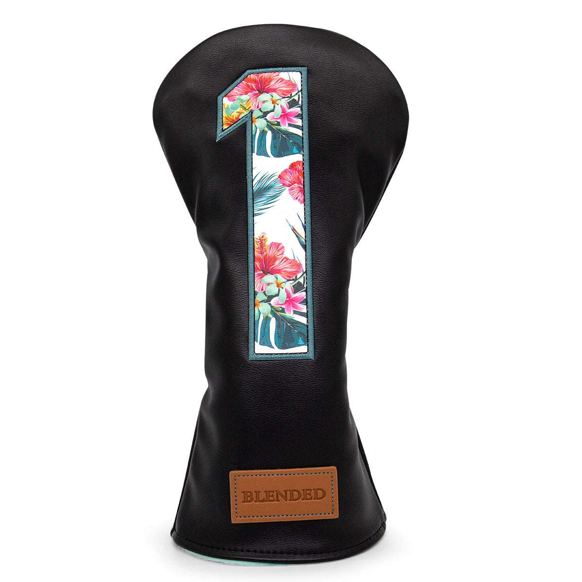 Black Embroidered Floral Golf Headcovers - Blended Fairways
