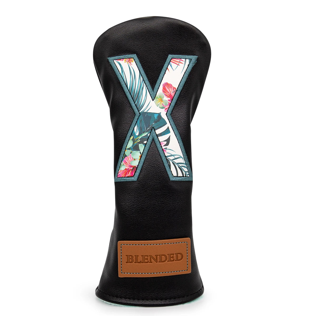 Black Embroidered Floral Golf Headcovers - Blended Fairways
