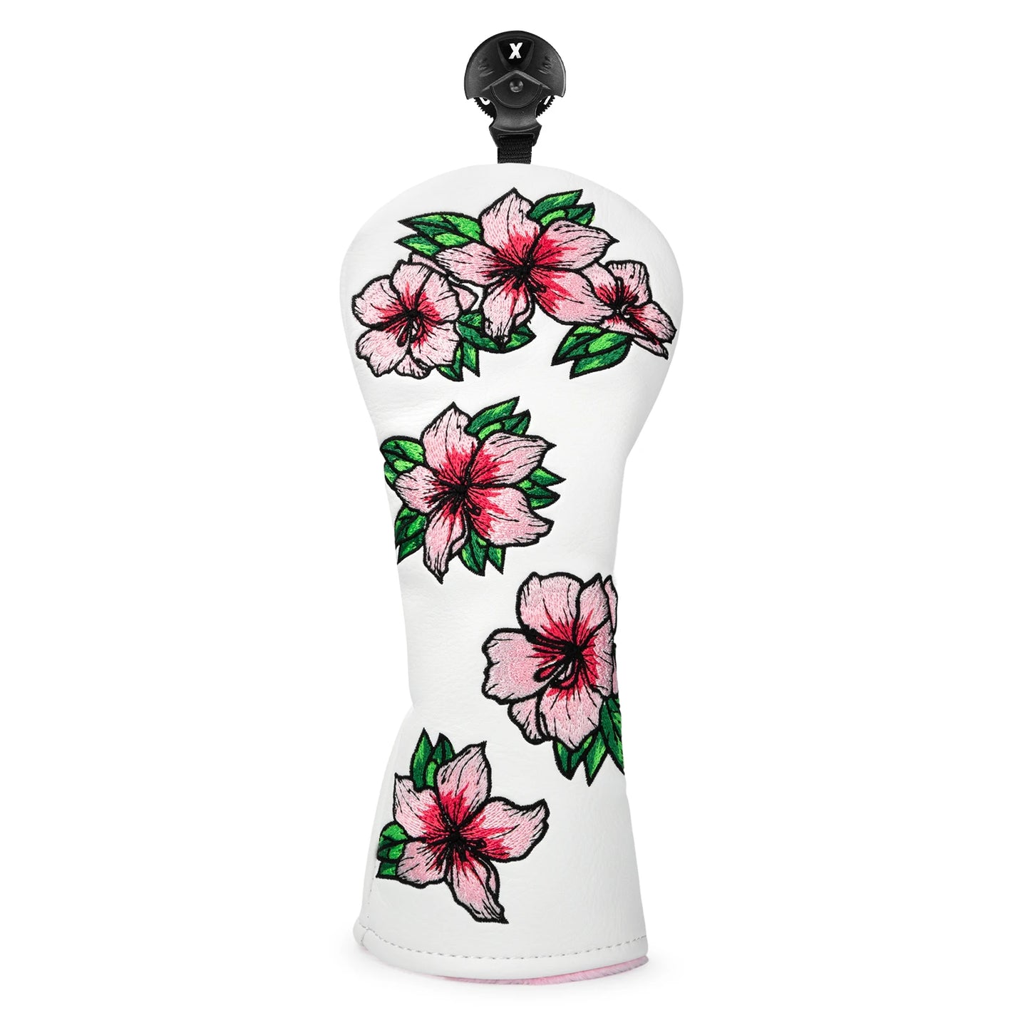 Pink Embroidered Floral Golf Headcovers - Blended Fairways